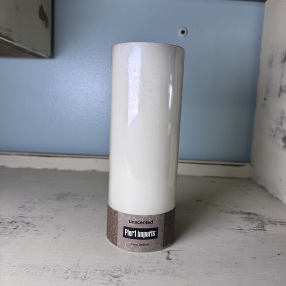 Pier 1 Imports 3”x8” Candle Unscented - Picture 1 of 4